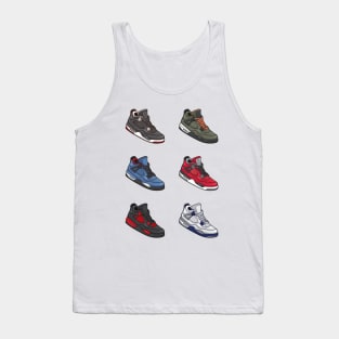 AJ 4 Retro Sneaker Collection Tank Top